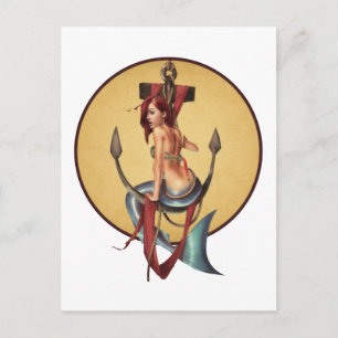 Vintage Mermaid Postcard