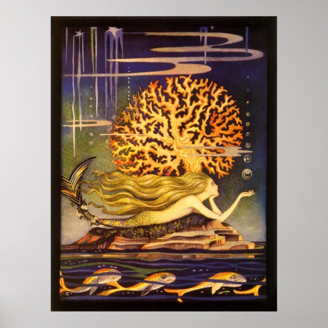 Vintage Mermaid Poster (Front)