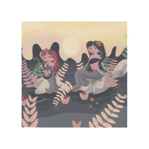 Vintage Mermaid Print