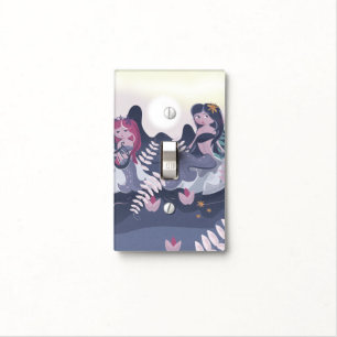Vintage Mermaid Print Light Switch Cover