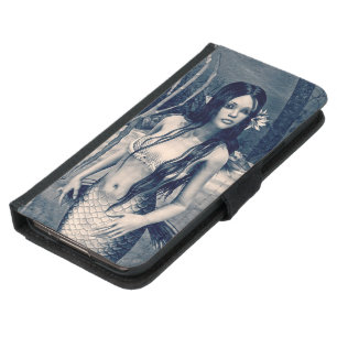 Vintage Mermaid Wallet Phone Case For Samsung Galaxy S5