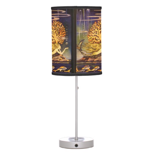 Vintage Mermaid Table Lamp (Back)