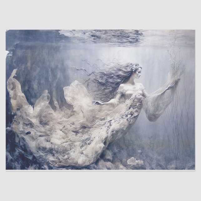 Vintage Mermaid Tissue Paper (Front)