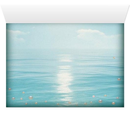 Vintage Mermaid Twins Rainbow Card (Inside Horizontal (Bottom))