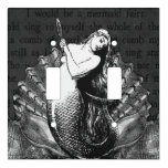 Vintage Mermaid With Seashells Light Switch Cover at Zazzle