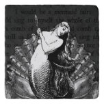 Vintage Mermaid With Seashells Trivet at Zazzle