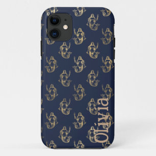 Vintage Mermaids Phone Case with Your Name