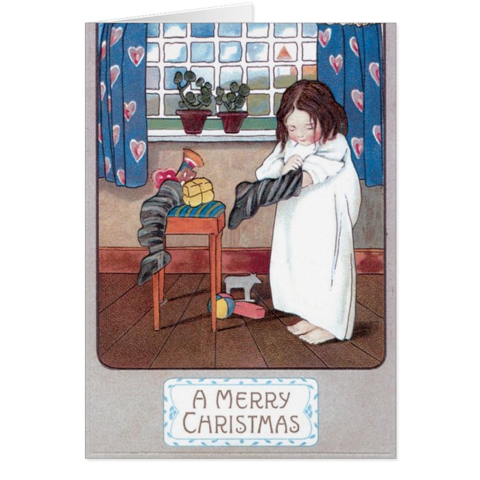 Vintage Merry Christmas Card