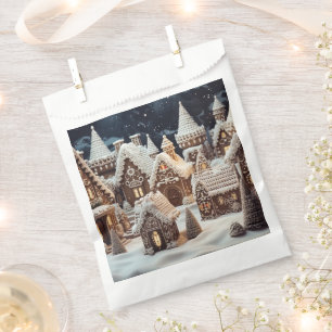 Vintage Merry Christmas Favor Bag