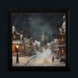 Vintage Merry Christmas Gift Box<br><div class="desc">Merry Christmas gift box for your family</div>