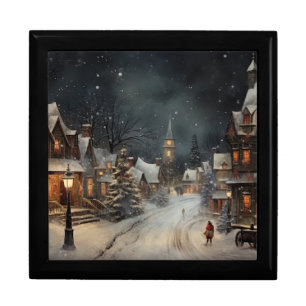 Vintage Merry Christmas Gift Box