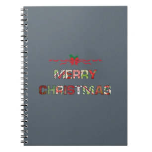 Vintage Merry-Christmas Holiday Notebook