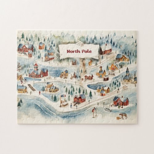 Vintage Merry Christmas Jigsaw Puzzle