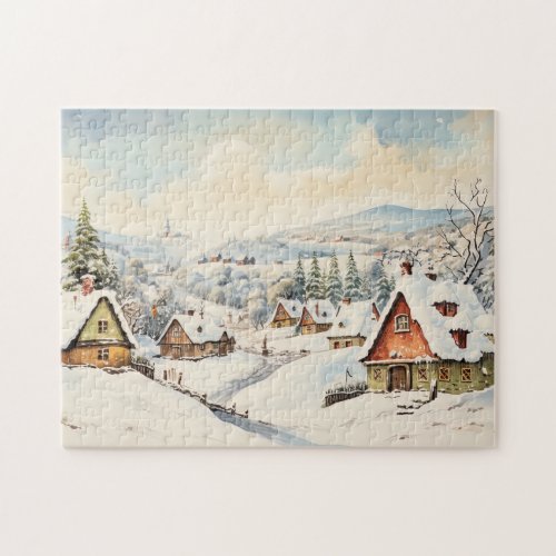 Vintage Merry Christmas Jigsaw Puzzle