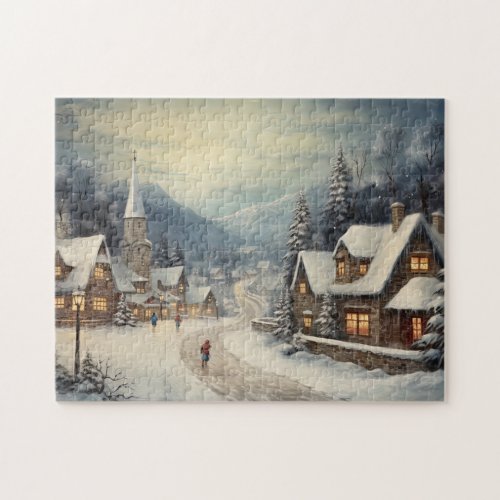 Vintage Merry Christmas Jigsaw Puzzle