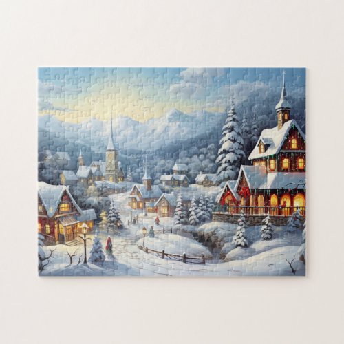 Vintage Merry Christmas Jigsaw Puzzle