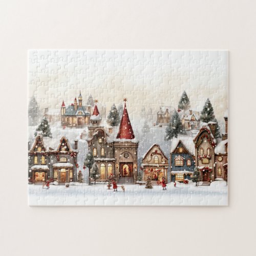 Vintage Merry Christmas Jigsaw Puzzle