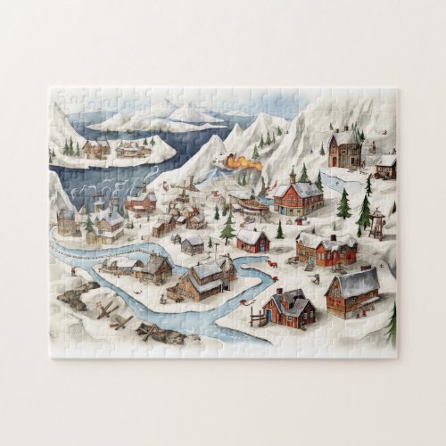 Vintage Merry Christmas Jigsaw Puzzle