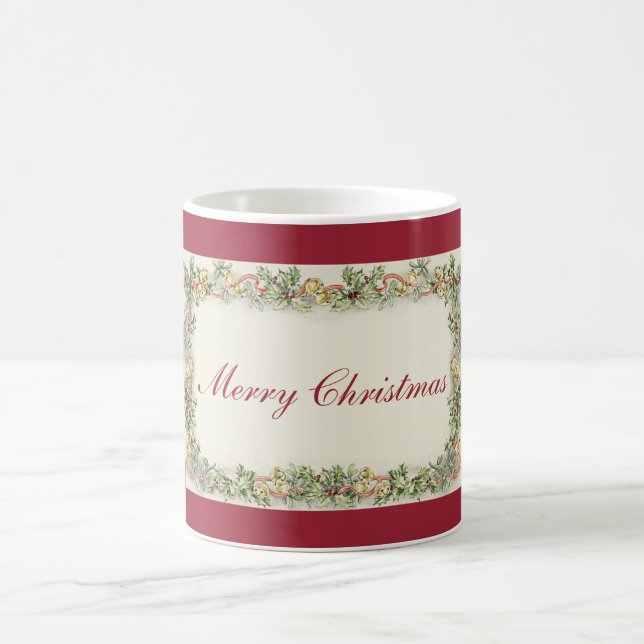 Vintage Merry Christmas Mug (Center)
