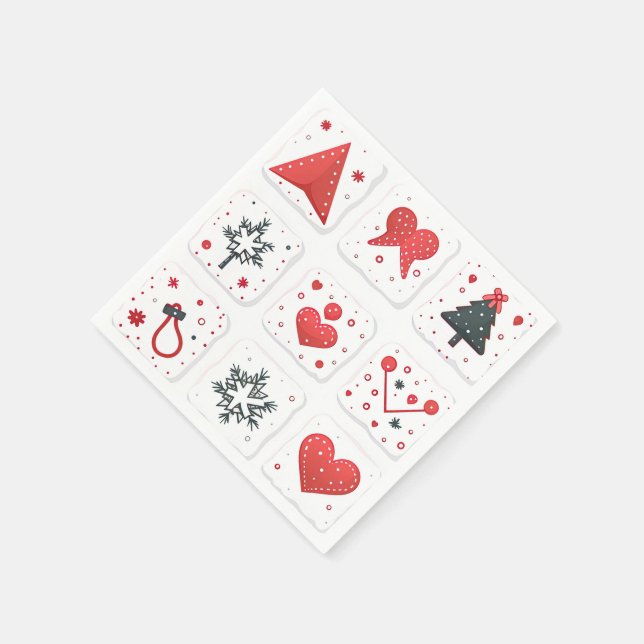 Vintage Merry Christmas Napkins (Corner)
