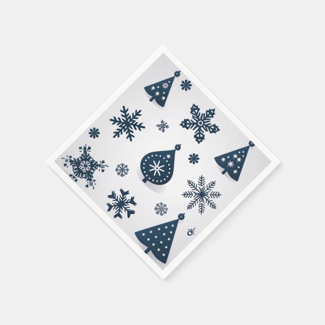 Vintage Merry Christmas Napkins (Corner)