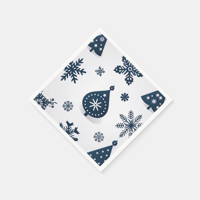 Vintage Merry Christmas Napkins (Corner)