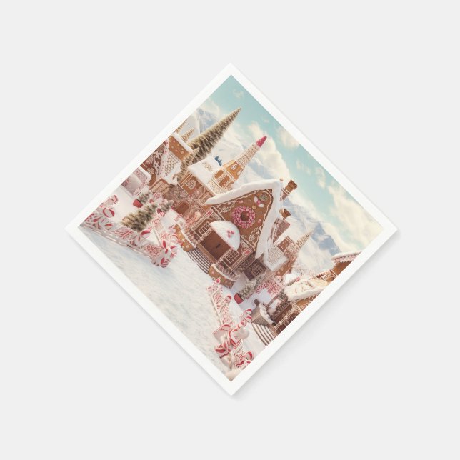 Vintage Merry Christmas Napkins (Corner)