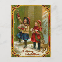 Vintage Merry Christmas Postcard