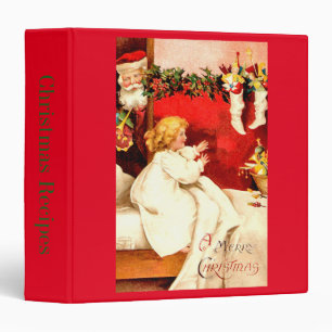Vintage Merry Christmas Recipes Binder