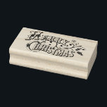 Vintage Merry Christmas Rubber Art Stamp<br><div class="desc">Vintage Merry Christmas Rubber Art Stamp</div>