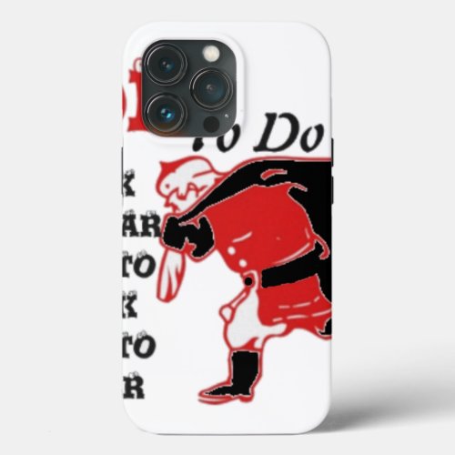 Vintage Merry Christmas  Santa Claus To Do List  iPhone 13 Pro Case