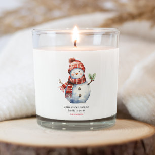 Vintage Merry Christmas & Snowmen Scented Candle