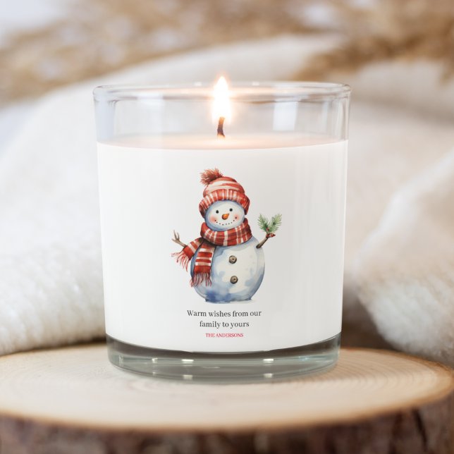 Vintage Merry Christmas & Snowmen  Scented Candle (Creator Uploaded)