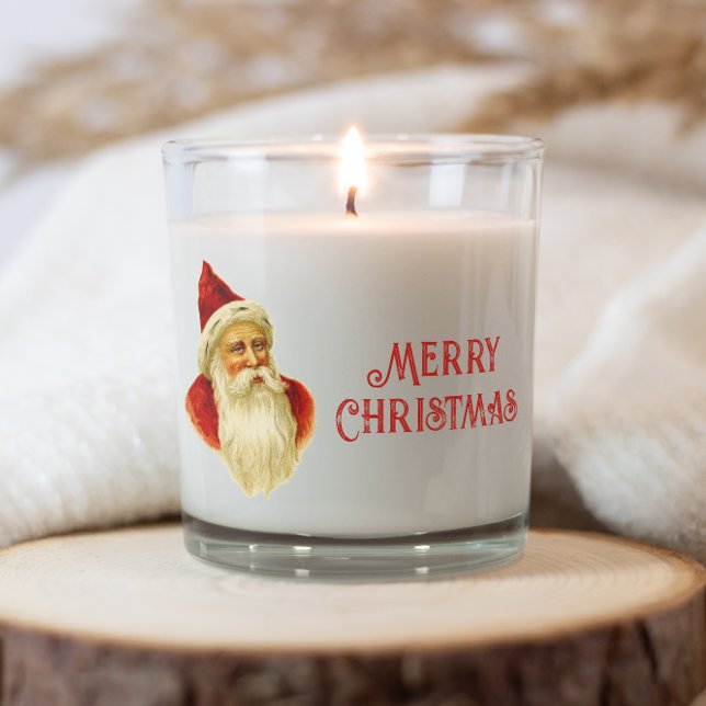 Vintage Merry Christmas Victorian Santa Claus Scented Candle (Creator Uploaded)