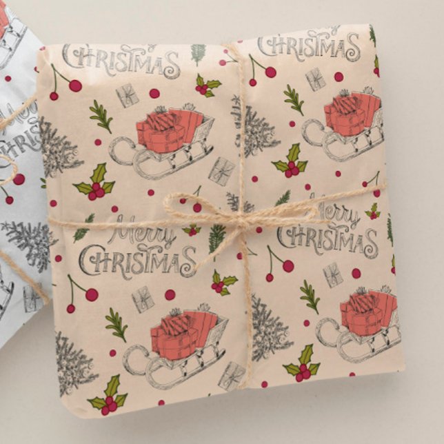 Vintage Merry Christmas Wrapping Paper (Creator Uploaded)