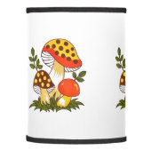 Vintage Merry Mushroom Lamp Shade (Left)