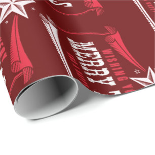 Vintage Merry Texas Christmas Wrapping Paper