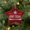 Vintage Merry Texas Star Christmas Ornament