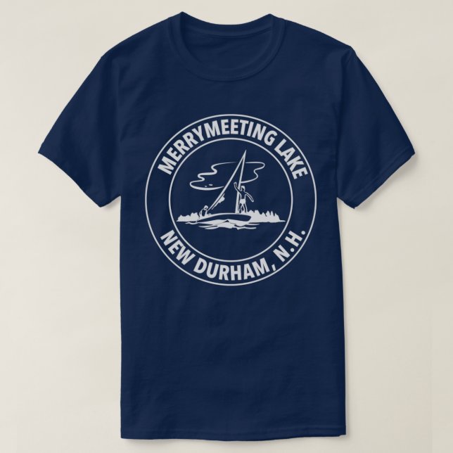 Vintage Merrymeeting Lake Graphic T-Shirt (Design Front)
