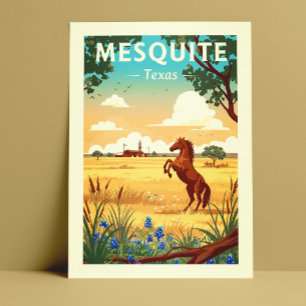 Vintage Mesquite Texas Postcard