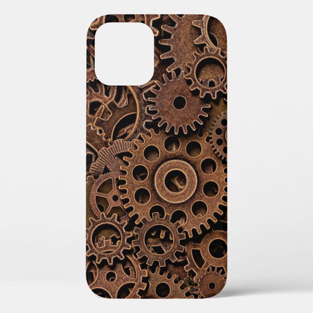 Vintage metal brass gears Case-Mate iPhone case (Back)