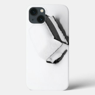 Vintage Metal Lawn Chair Full Of Snow iPhone 13 Case