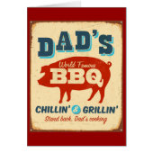 Vintage metal sign - Dad's BBQ (Front)