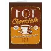 Vintage metal sign - Hot Chocolate (Front)
