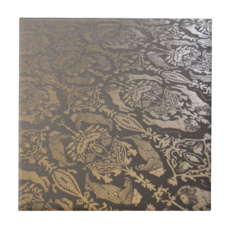 VINTAGE METALLIC DAMASK TILE