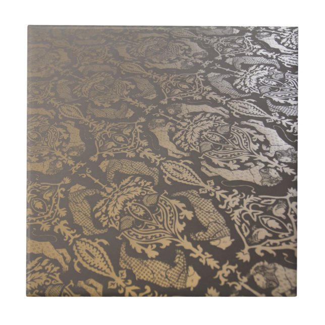 VINTAGE METALLIC DAMASK TILE (Front)
