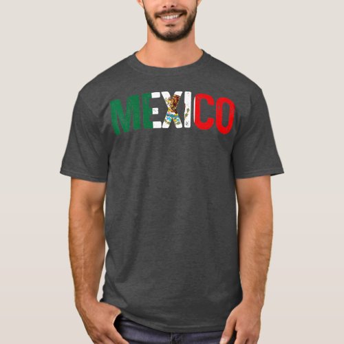 Vintage Mexican Flag Mexico Independence Day Pride T_Shirt