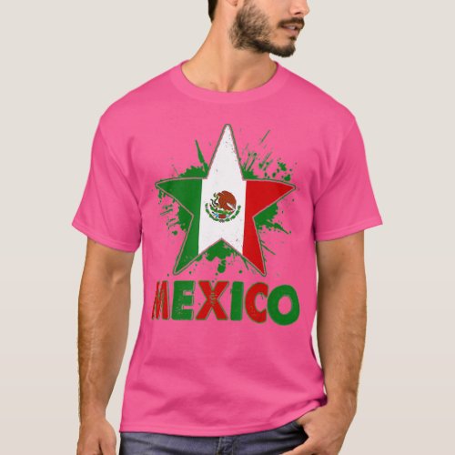 Vintage Mexico Flag Independence 2022 Patriotic Me T_Shirt