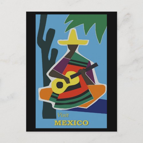 Vintage Mexico Mexican Tourism Travel Postcard