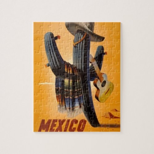 Vintage Mexico _ Mexican Travel Tourism Advert Jigsaw Puzzle